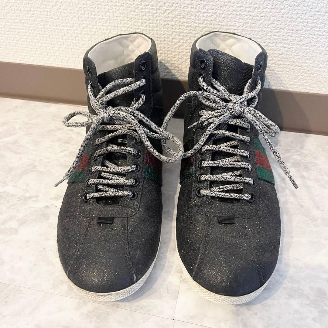 限定割引】定価10万円→1.5万円 GUCCI ハイカット スニーカー シューズ