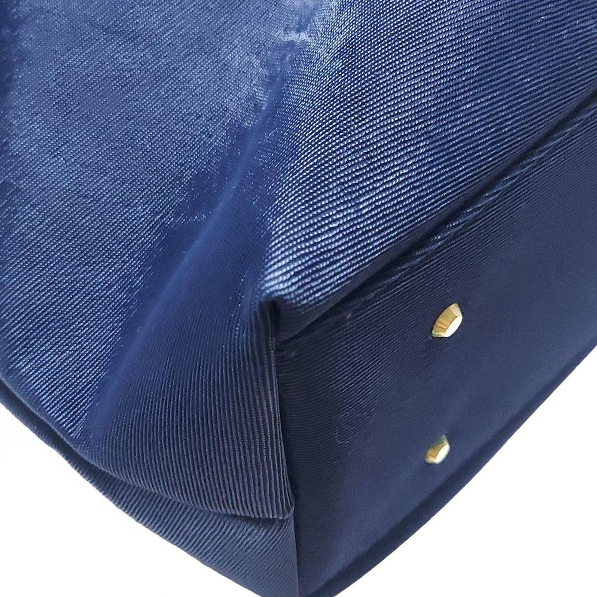 天然素材 GHERARDINI ゲラルディーニ ボストンバッグ - ネイビー×ダークブラウン 本体ロックあり レザー