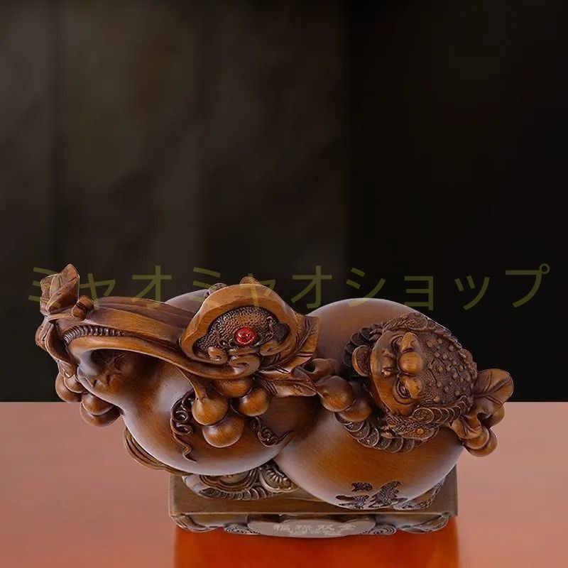 瓢箪 ひょうたん ひょうたん飾り 縁起 ゴールド ブラウン 置物 オブジェ 家内安全 インテリア リビング 贈り物 縁起物 オフィス 財運 金運 運気 風水 開運 健康運 家庭運