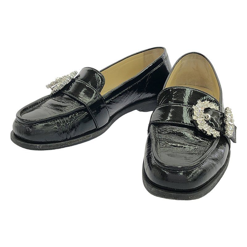 【美品】ジミーチュウ ビジューローファー 36 JIMMY CHOO / ジミーチュウ | CHERI LOAFER ビジューバックル