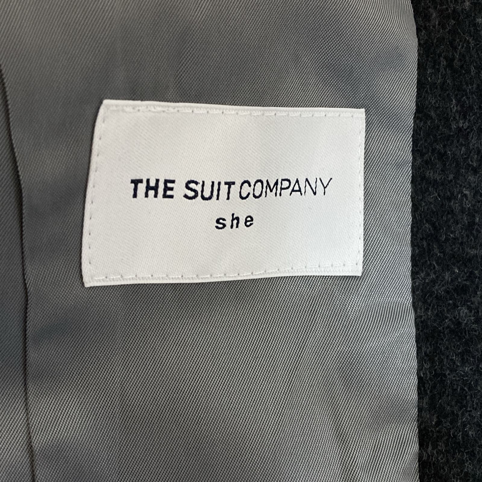 THE SUIT COMPANY she ザスーツカンパニー 42 グレー ステンカラー