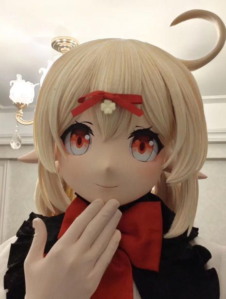 全頭マスク ロック付き NO.1148 フルマスク ドール ヘッドロリータ人形 コスプレ マスク 仮装 着ぐるみ 二次元 WWW_OLIVIERBERNSTEIN_COM