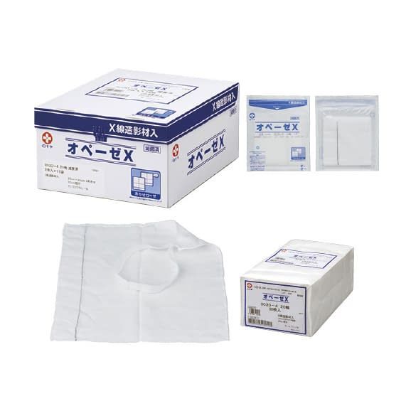 オペーゼX 3030 4 20輪 X線造影剤入りスポンジ 24-5638-11 白十字 10091 2マイX 15イリ メッキン
