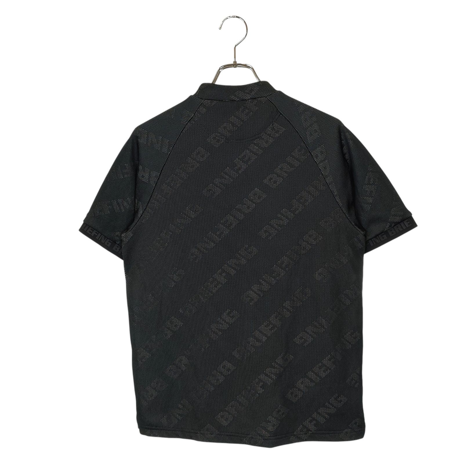 BRIEFINGゴルフ BH MS BIAS LOGO 半袖シャツ M ブラック