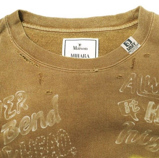22AW ミハラヤスヒロ ビンテージ加工スウェット ドッキング 22AW ミハラヤスヒロ ビンテージ加工スウェット ドッキング