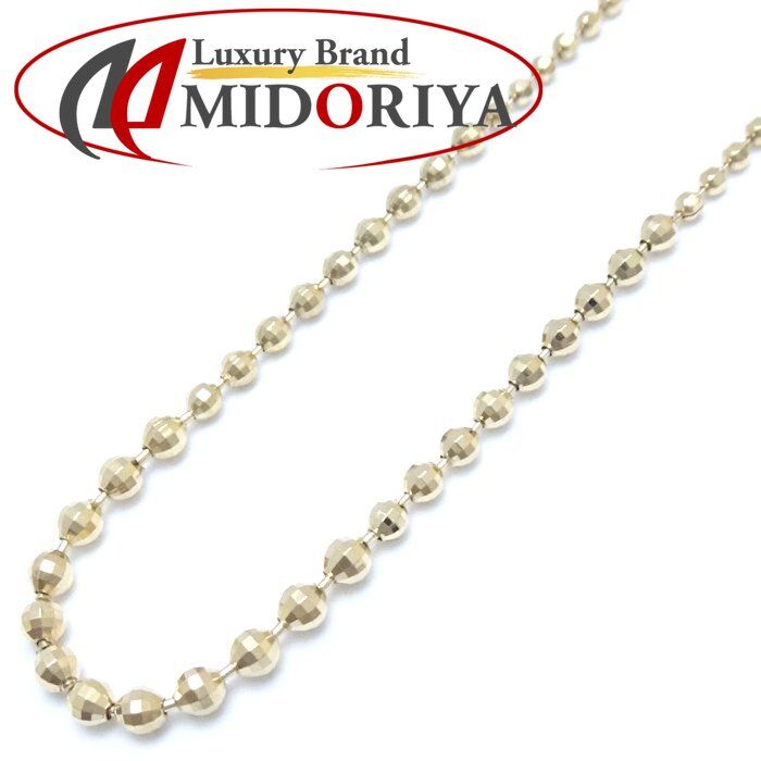 ボールチェーン ネックレス 41.5cm K18YG イエローゴールド/75926  