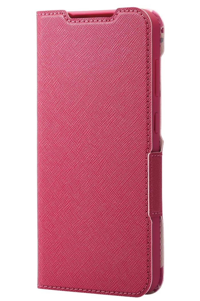 【新品・5営業日で発送】ELECOM エレコム Galaxy S23 FE (SCG24)用レザーケース／手帳型／UltraSlim／Flowers／薄型／超軽量／磁石付き／ディープピンク