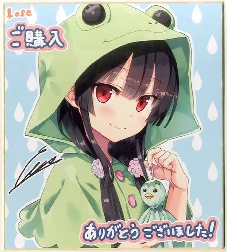 Amazon.co.jp: ハチロク かえるさんレインコート 色紙 まいてつ
