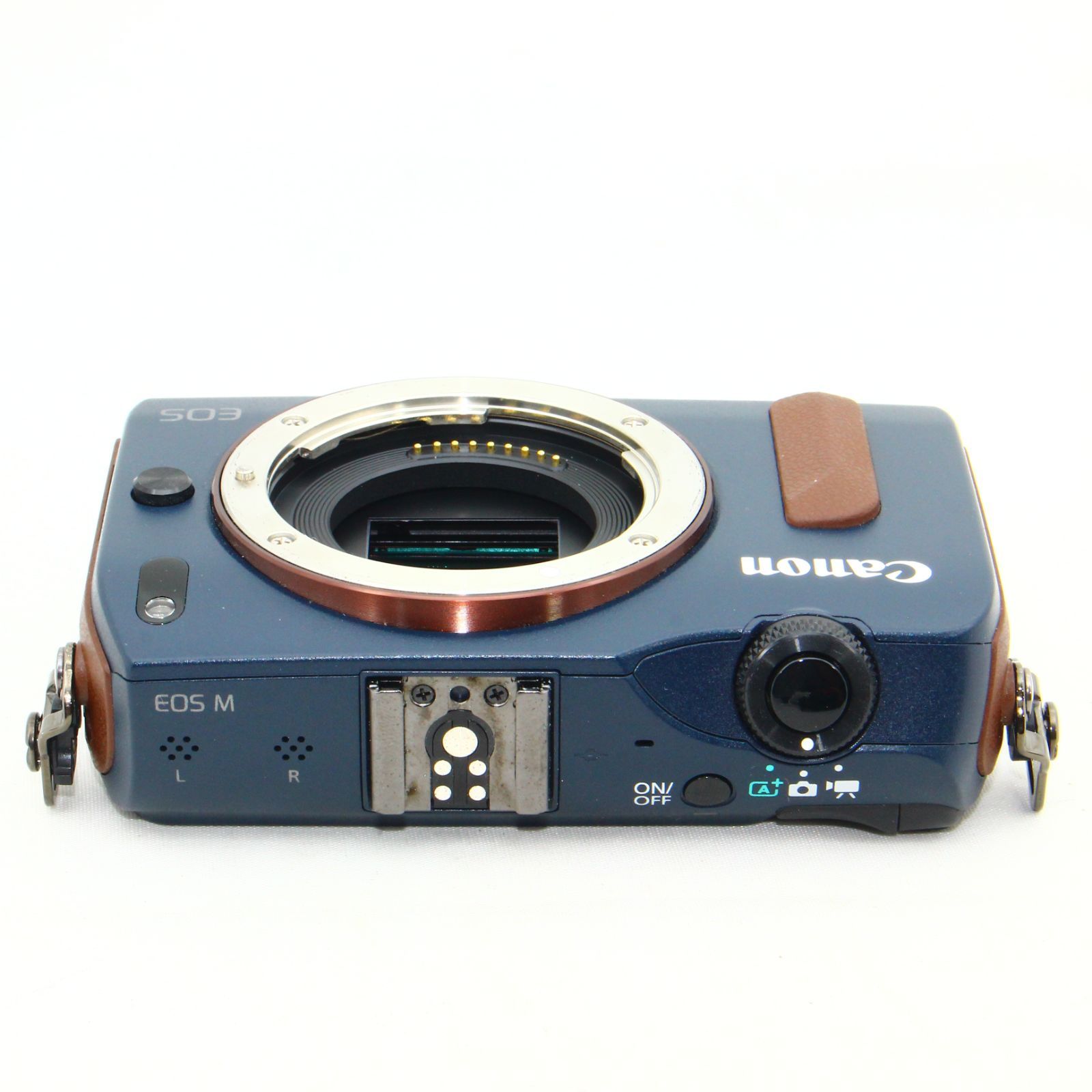 Canonミラーレス一眼 EOS M ダブルレンズ ベイブルー 緩かっ