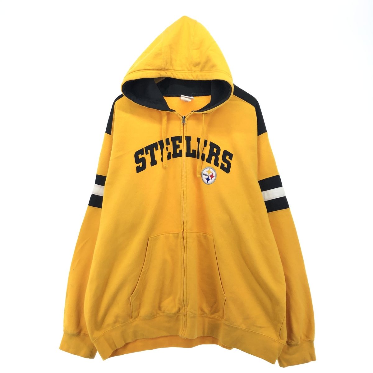 古着 NFL TEAM APPAREL NFL PITTSBURGH STEELERS ピッツバーグスティーラーズ スウェットフルジップパーカー メンズXL/eaa421469