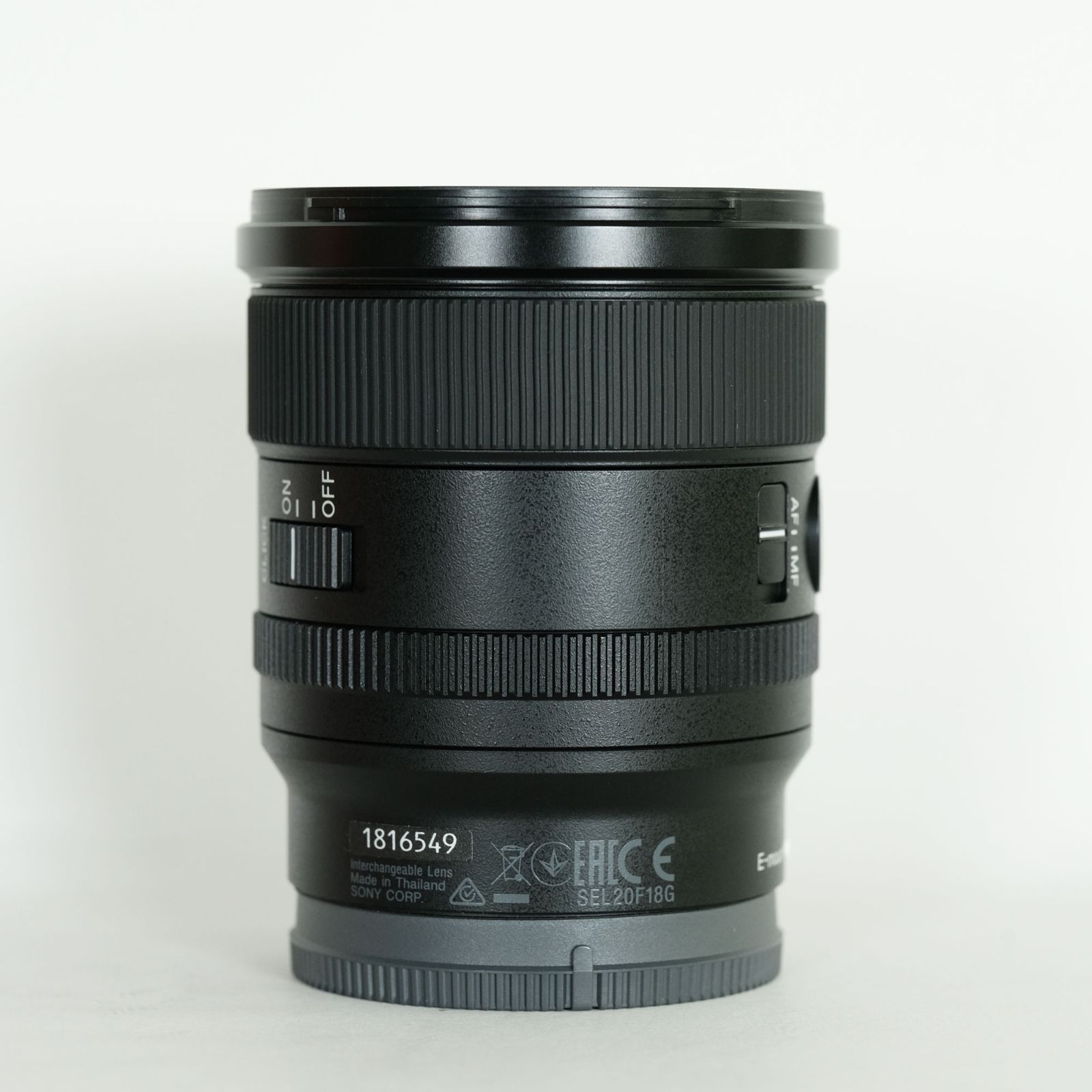 極美品】Sony 20mm f1.8