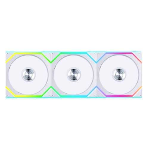 LIANLI 120mm ARGBファン リバースモデル UNI FAN RS SL Wireless 120 WT T