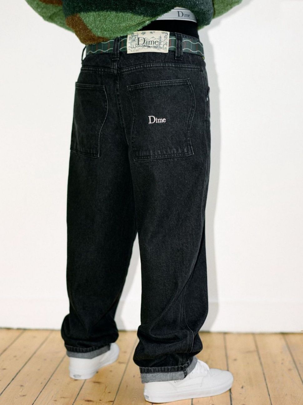 新品 Dime ダイム バギージーンズ デニム パンツ ブラック