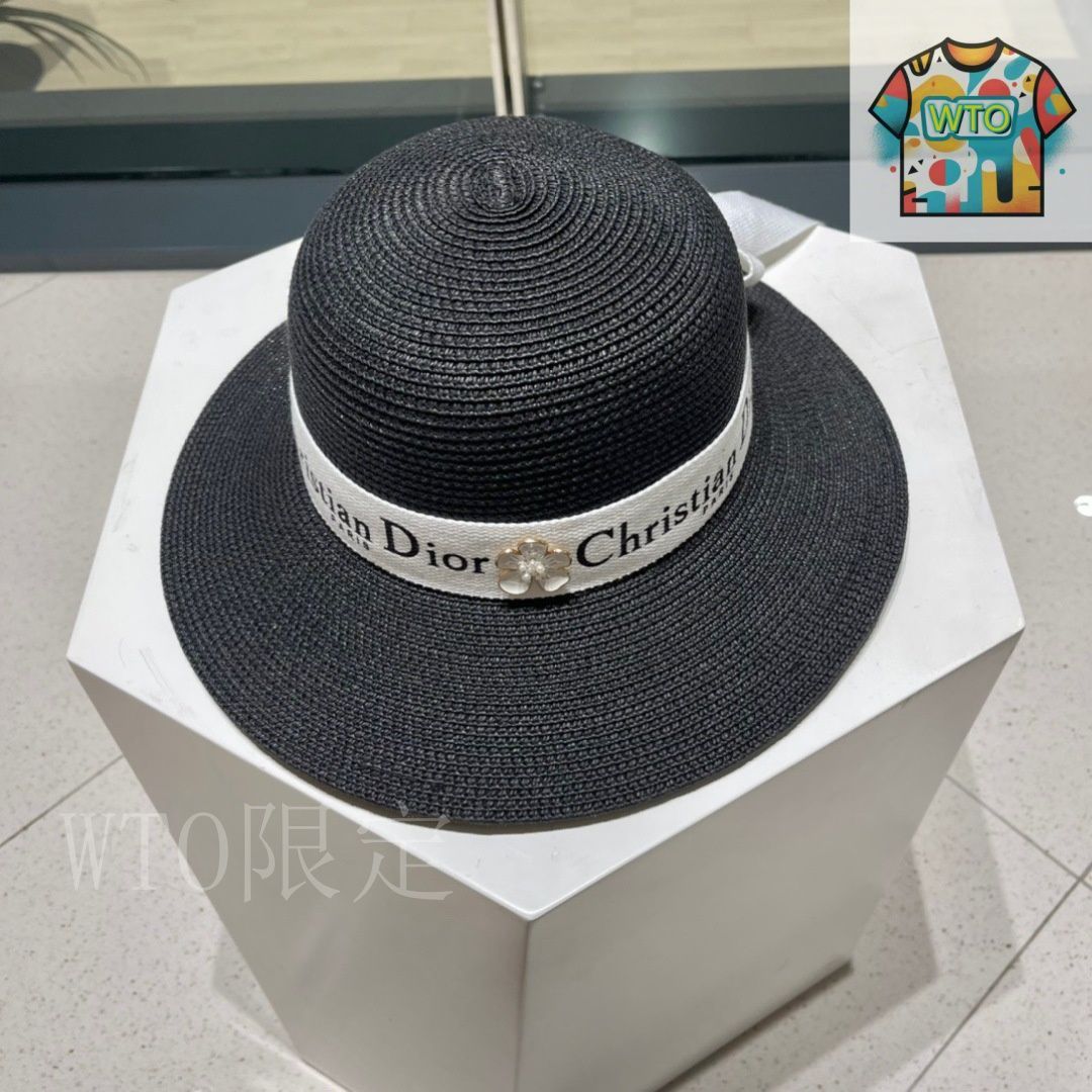 今日WTO】Dior 草編 サンバスケットハット-DF60 - メルカリ