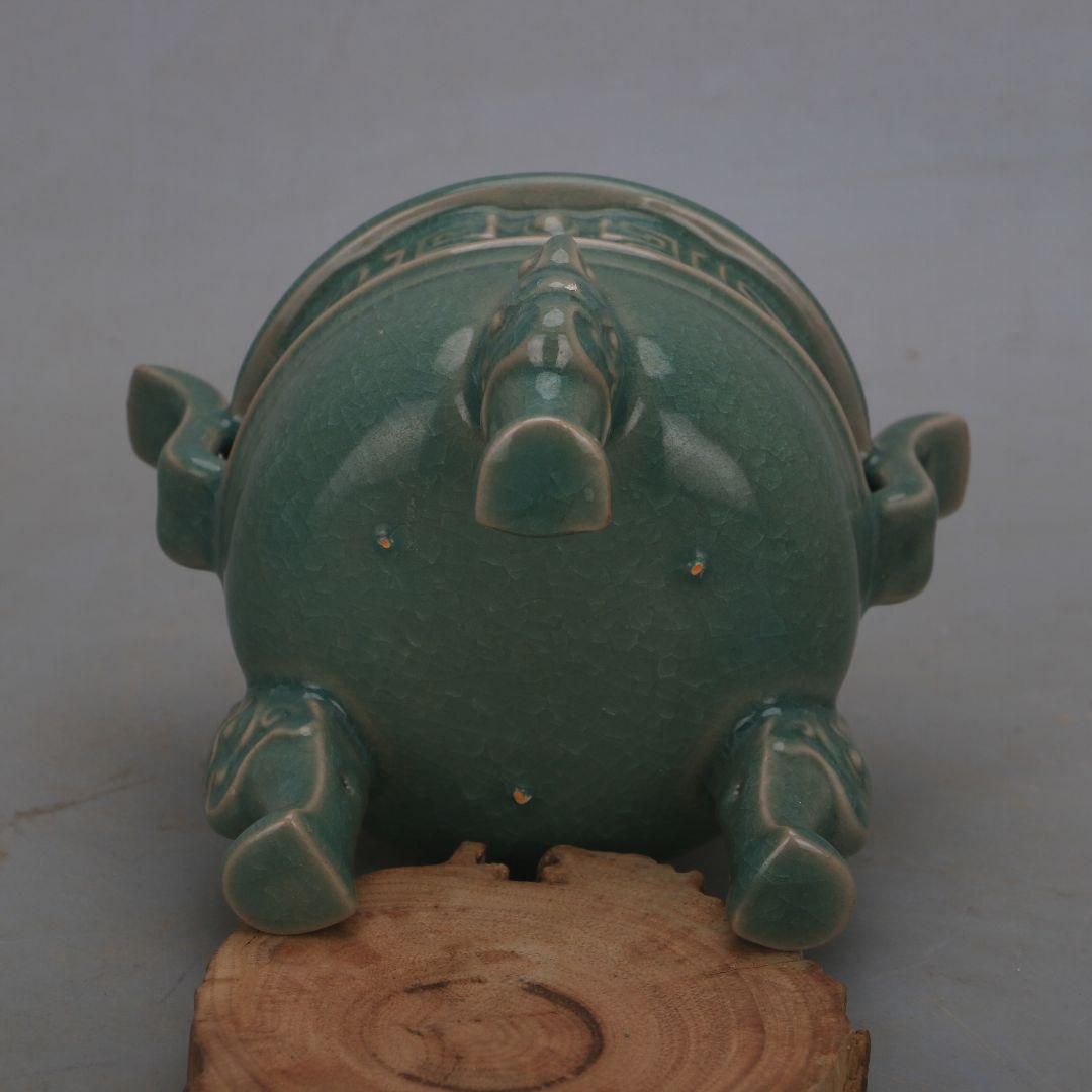 支釘青磁 毛公鼎 香炉 香道具 装飾品 現代工芸品 美術品 支釘青磁 毛公鼎 香炉 香道具 装飾品 現代工芸品 美術品 - メルカリ