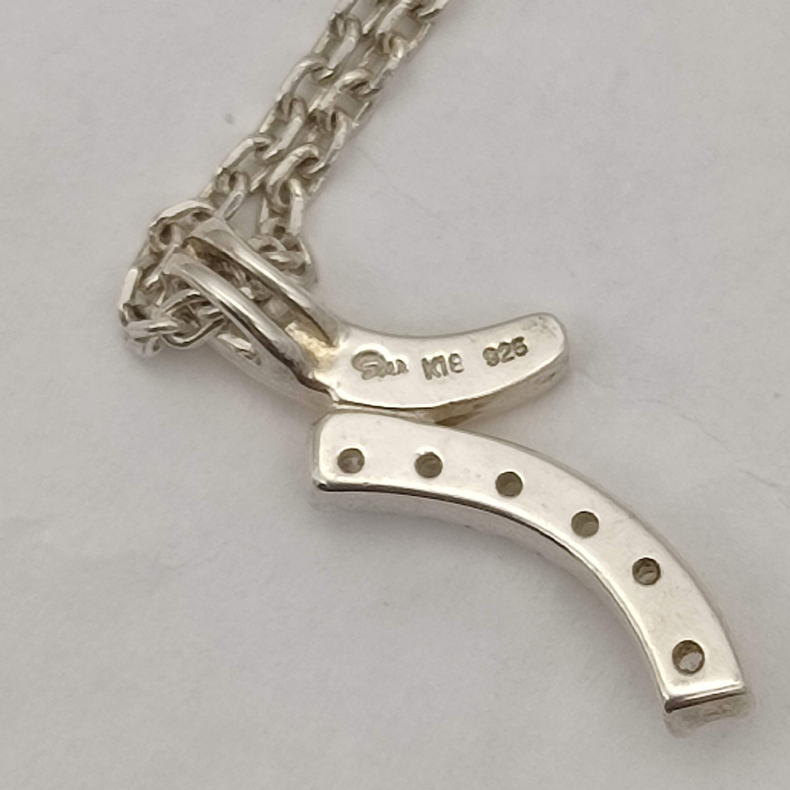 スタージュエリー コンビデザインネックレス シルバー925 K18