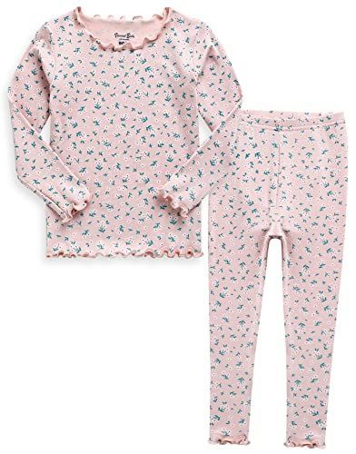 Pink Bouquet_120 [Vaenait Baby] ボーイズパジャマ がルーズパジャマ モダールパジャマ 6ヶ月-10歳 キッズ 子供 ベビー 恐竜キャラクター ルームウェア 長袖 寝間着 2pcs Set Modal Pink Bouquet X