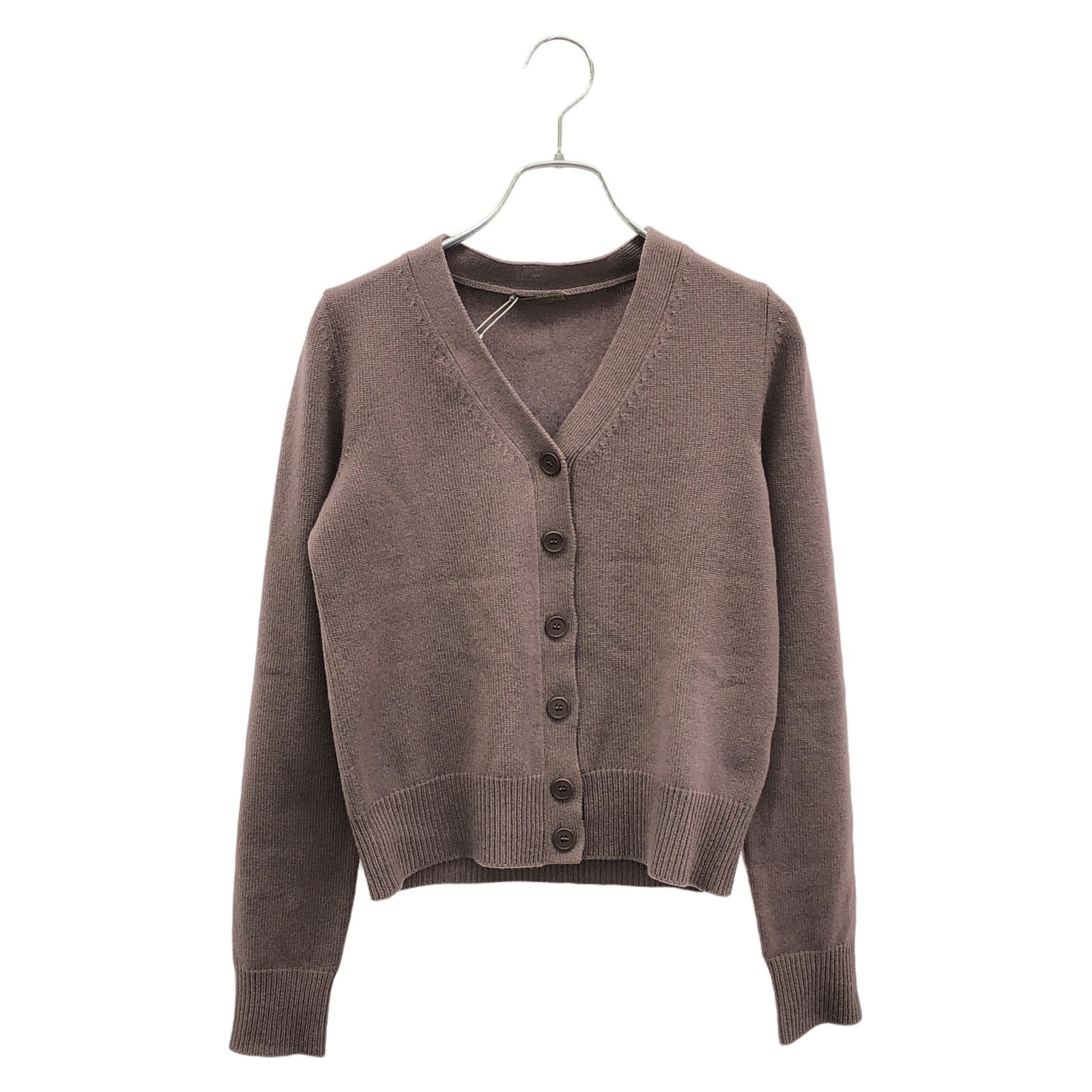 ボッテガヴェネタ BOTTEGA VENETA カーディガン カーディガン パープル カシミヤ カーディガン レディース Used A