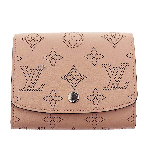 ルイヴィトン LOUIS VUITTON マヒナ ポルトフォイユ イリス コンパクト 二つ折り 財布 ウォレット M62541 マグノリア ピンク ブランド古着ベクトル AA ▲ 251009