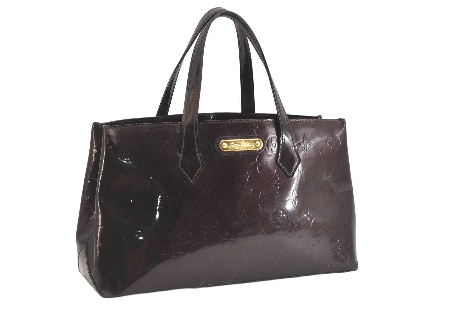 LOUIS VUITTON ルイヴィトン ヴェルニ ウィルシャー PM ハンドバッグ ワインレッド M93641 LV 2513N