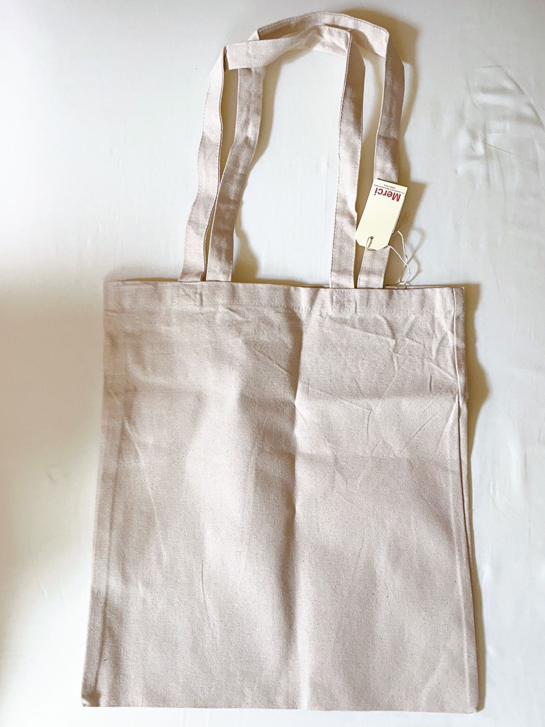 新品未使用 タグ付き メルシー merci フランス トートバッグ フランス パリ 直輸入 タグ付き メルシー merci トートバッグ