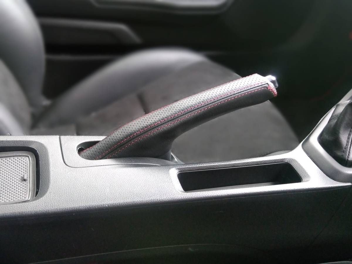 HONDA S660用 サイド ハンドブレーキカバー ブーツ ブラック×レッドステッチ ホンダ 純正部品 BRIGHTFACE_UK