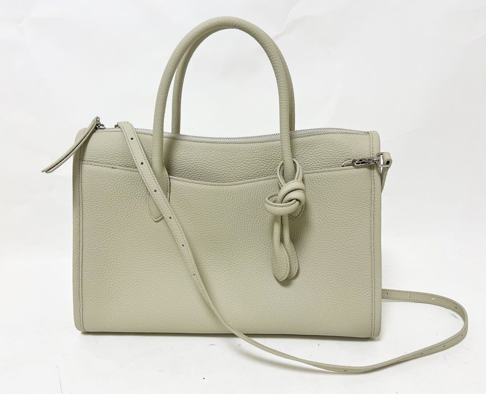 ✨美品✨【ヴァジック】パティミニ　ハンドバッグ　アイボリー　オールレザー 52_Patti-Mini_2201-