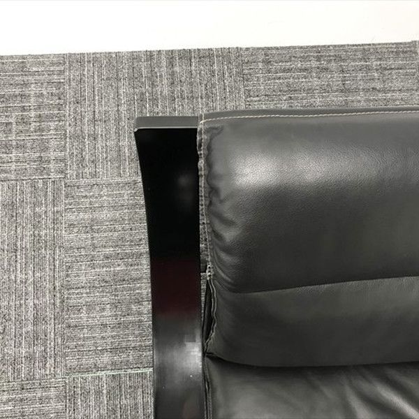 応接用 一人掛けソファー アルフレックス ウッドラインアームチェア ブラック