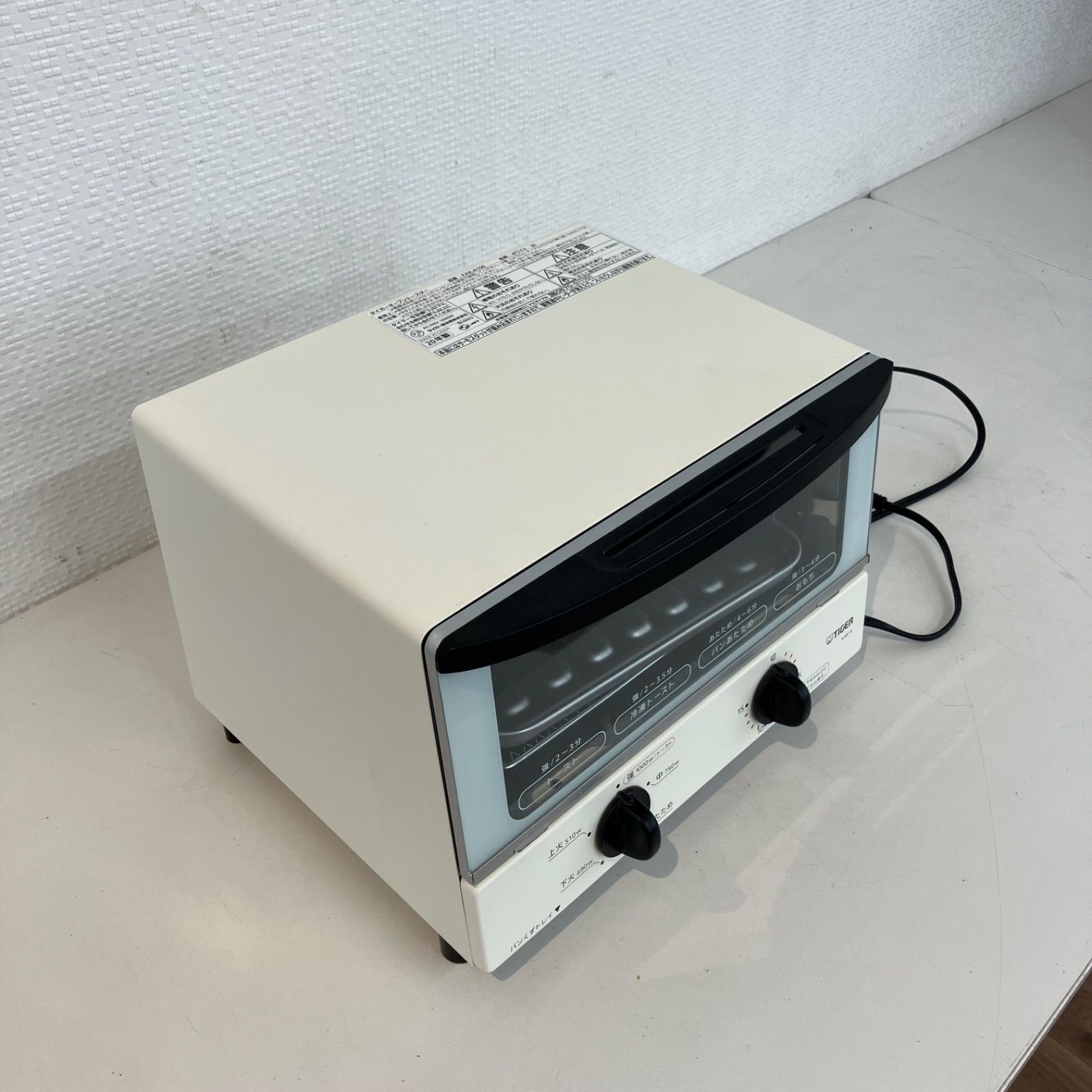 オーブントースター TIGER KAK-A100 ホワイト タイガー - メルカリ