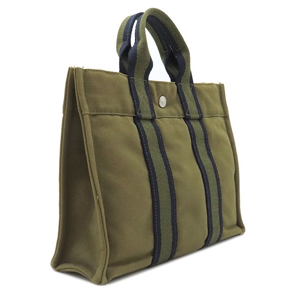 エルメス HERMES トートバッグ フールトゥ PM キャンバス オリーブ 