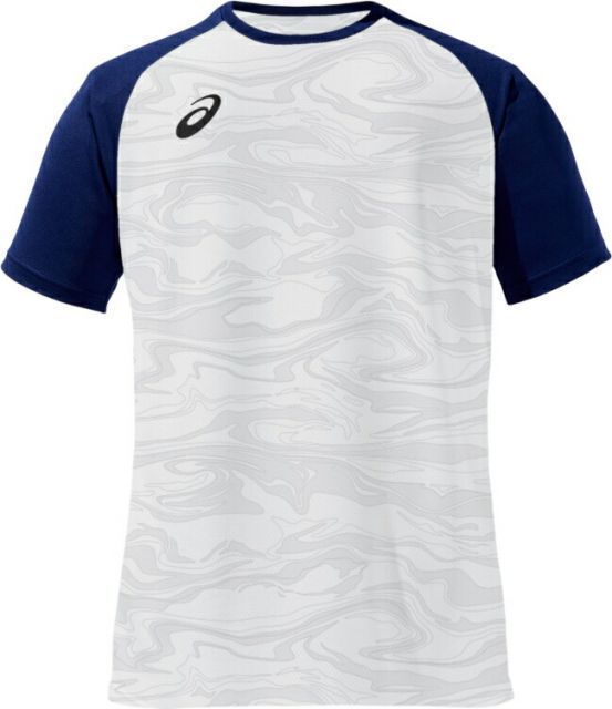 asics アシックス GRAPHIC GAME SHIRT ブリリアントホワイトx