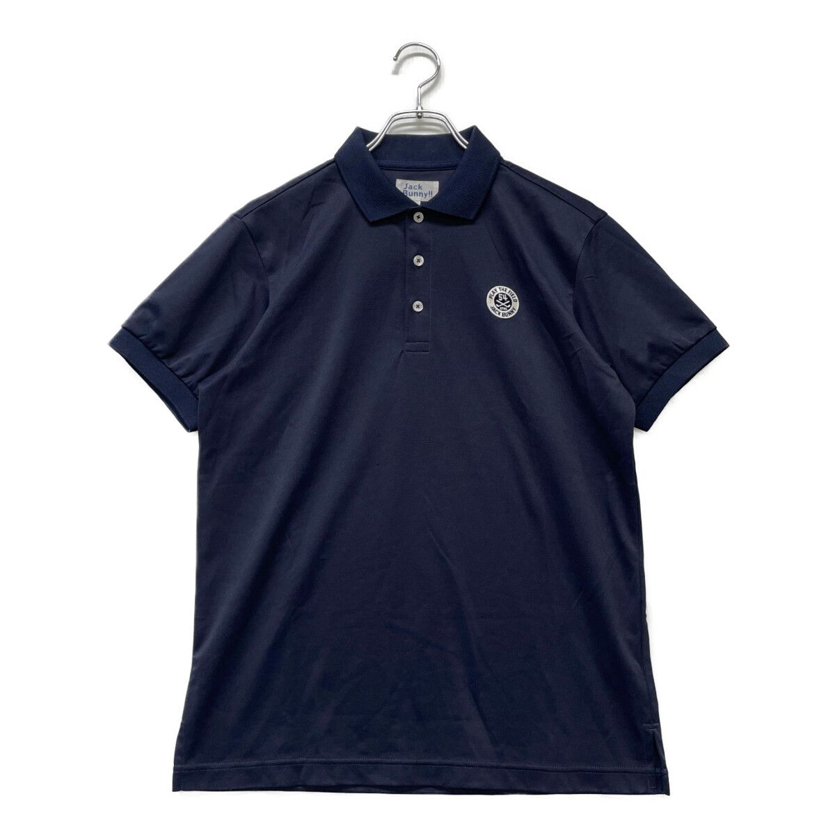 JACK BUNNY シアサッカー ポロシャツ 4 ネイビー 新品 ジャックバニー