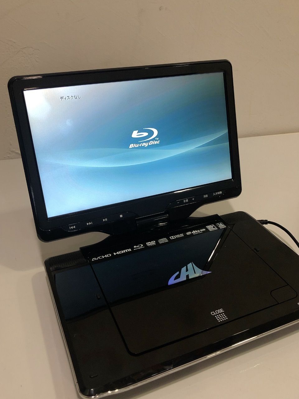 ほぼ新品✴ポータブルブルーレイディスクプレイヤーAPBD-F1070HK 通電確認済】CHL APBD-F1070HK ポータブルブルーレイプレーヤー【電化