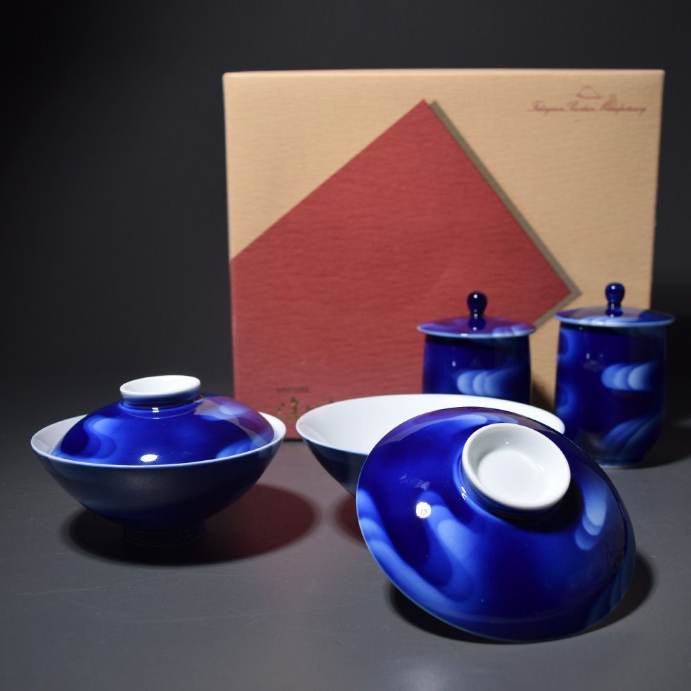 深川製磁 夫婦湯呑み 宮内庁御用達 湯呑揃 有田焼 深川製磁 宮内庁