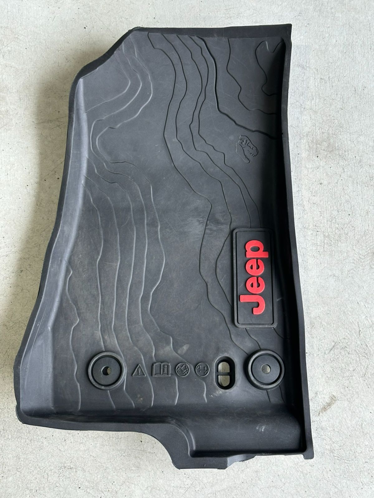 クライスラー JEEP ジープ 純正品 OEM ラングラー アンリミテッド JL 18年～ オールウェザー フロアマット 4枚セット 82215203AE ラバータイプ 説明書付き 品 ⑳