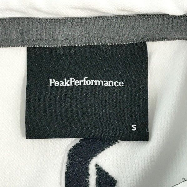 PeakPerformance 半袖ポロシャツ サイド ロゴ プリント ホワイト系 S