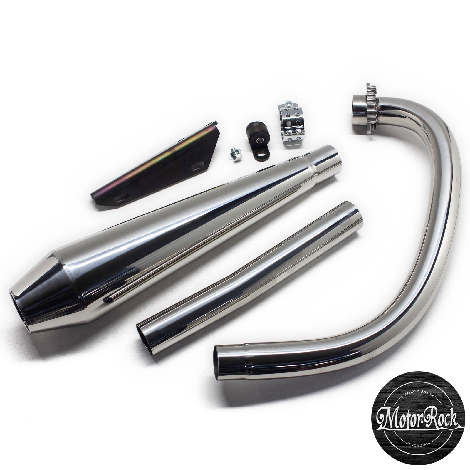 Whiteさま専用 SR400/500用 STDメガホン ミドル 新型フルエキ ダウン キャブ車 MOTOR