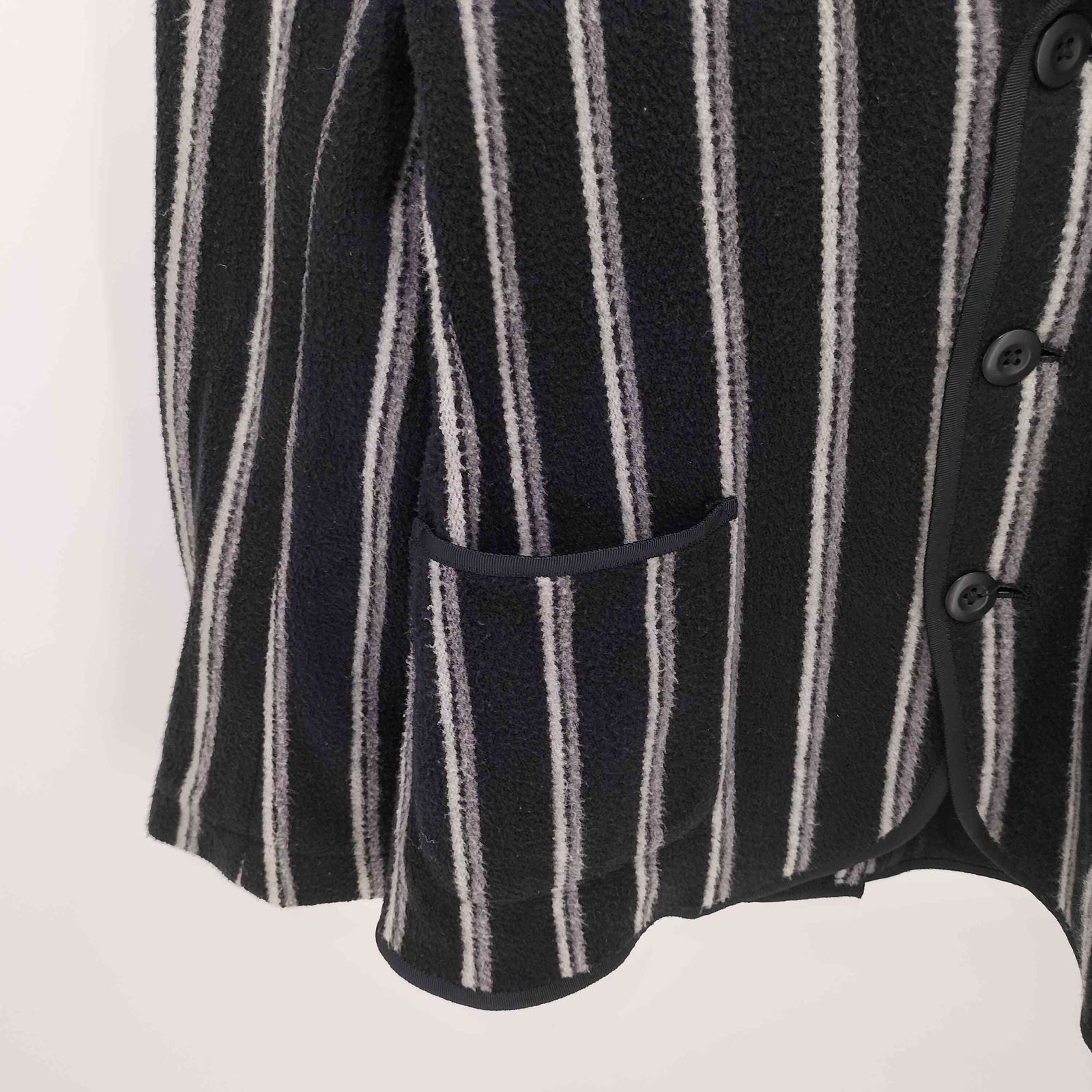 フレッドペリー FRED PERRY ストライプ フリース 3B テーラード