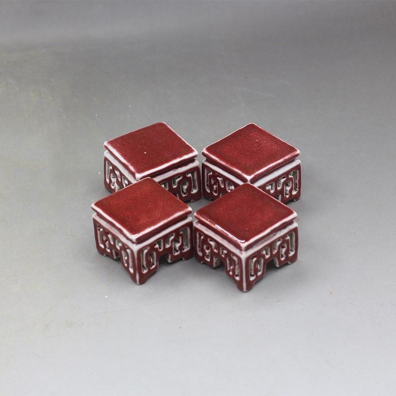 大清乾隆紅釉茶託杯託 茶道具   香道具  陶磁器  現代工芸品 美術品 置物 大清乾隆紅釉茶託杯託 茶道具 香道具 陶磁器 現代工芸品 美術品