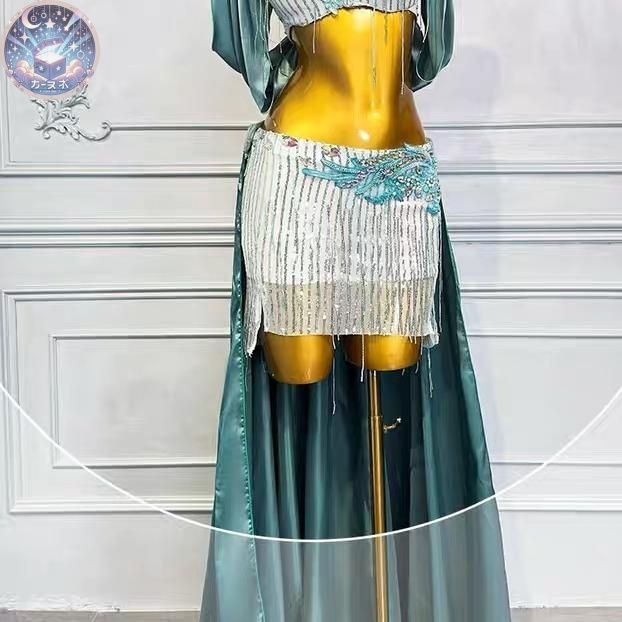 ホ*タ様 新品未使用セットアップ オリエンタルスパンコール　ベリーダンス衣装セッ ホ*タ様 新品未使用セットアップ オリエンタルスパンコール ベリー