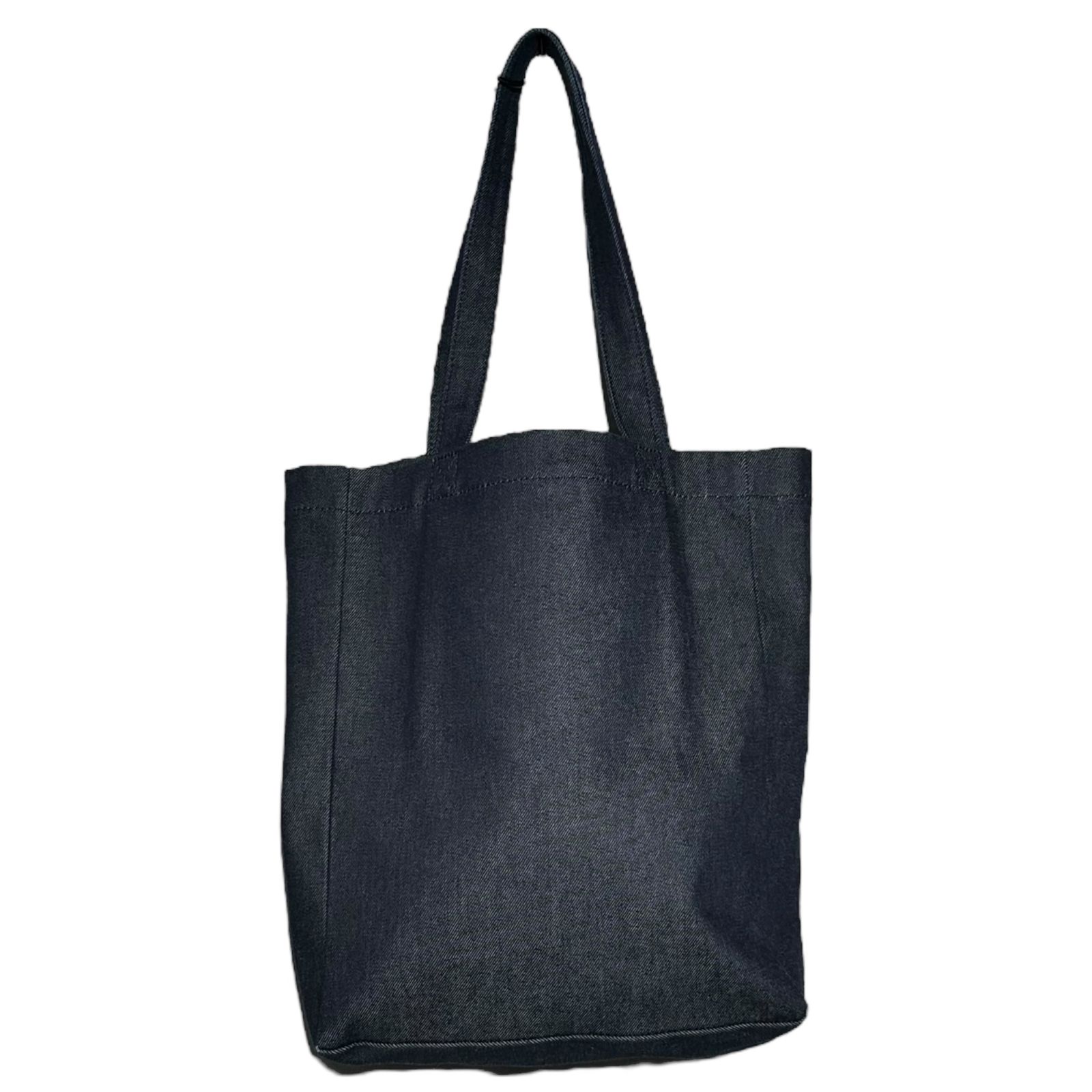 A.P.C.(アーペーセー) Sword and Guitar Logo Print Denim Tote
