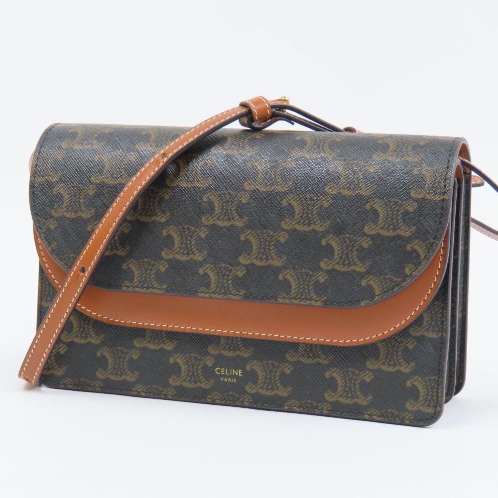 CELINE トリオンフ ショルダーバッグ Celine] トリオンフ ショルダーバッグ - ギフトボックス付き