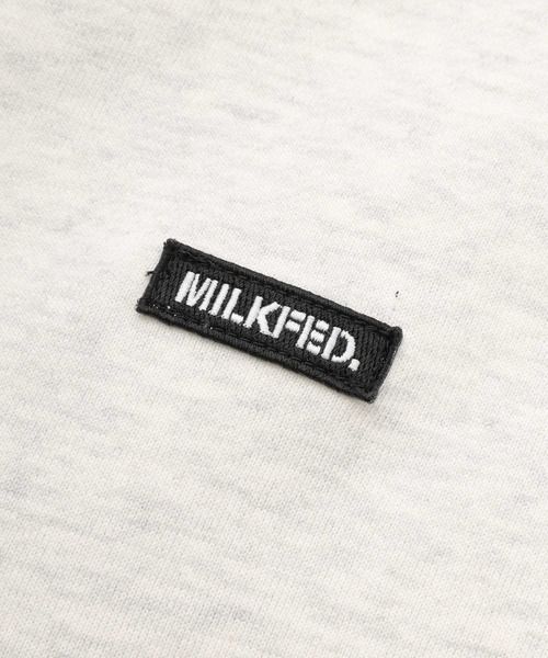 スウェット パーカー ミルクフェド MILKFED EMBROIDERED FLOWER SWEAT