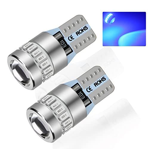 T10 ブルー Briteye T10 LEDブルー ポジションランプ 爆光 超拡散角360 無極性 12V 車用 ライセンスランプ/ナンバー灯/ルームランプ 交換用 ウェッジ球 【アップグレード版】2個入