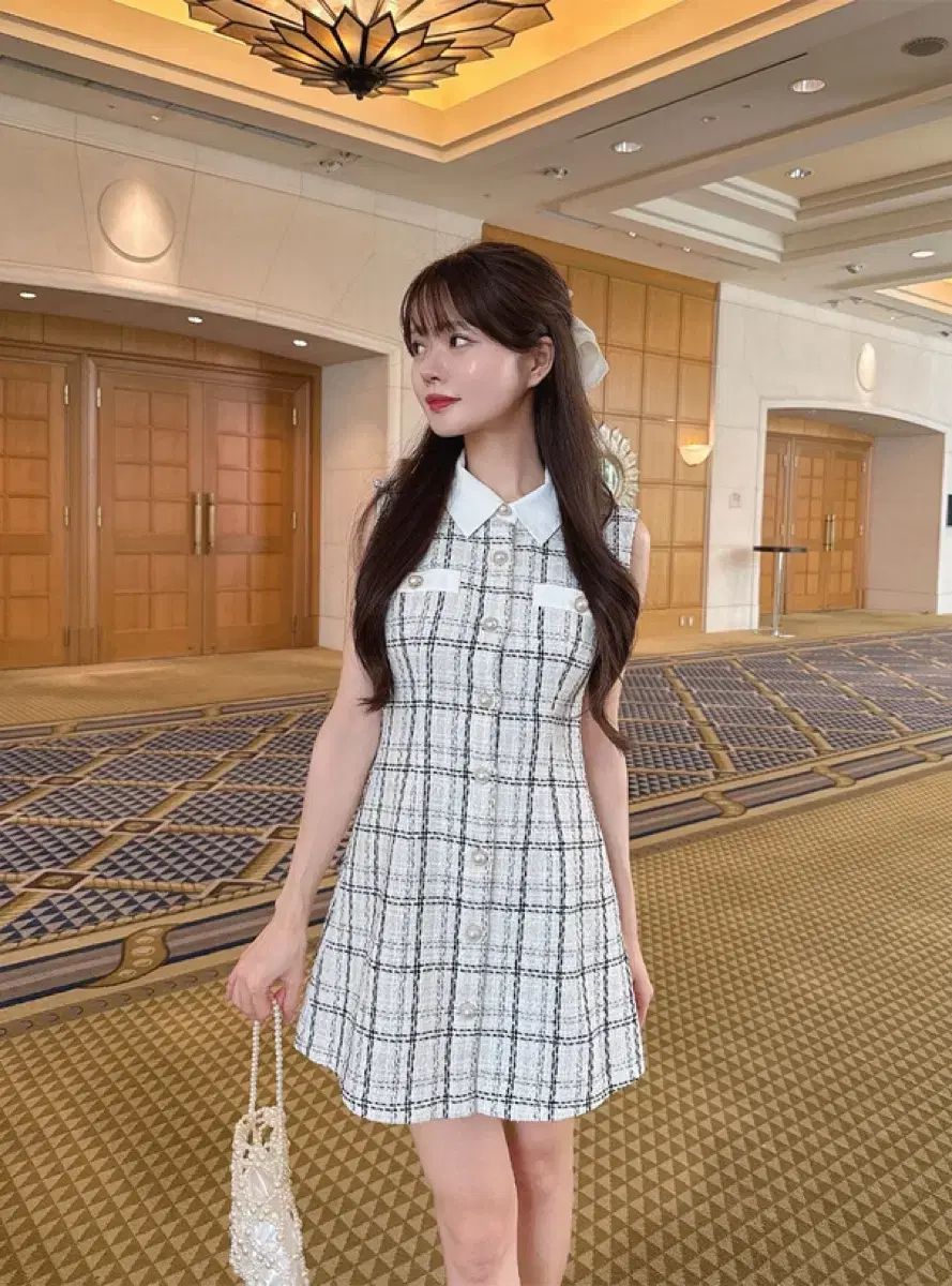 snidel チェックワンピース