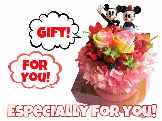 レインボーローズ プリザーブドフラワー入り