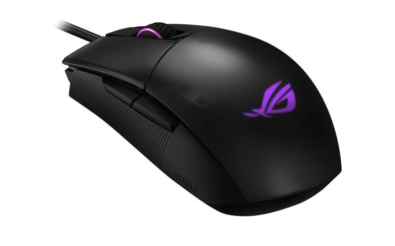 ASUS ROG Strix Impact II 両手利き対応 人間工学に基づいたゲーミングマウス 6 200 dpi光学センサー付き 軽量設計 Aura Sync RGB照明