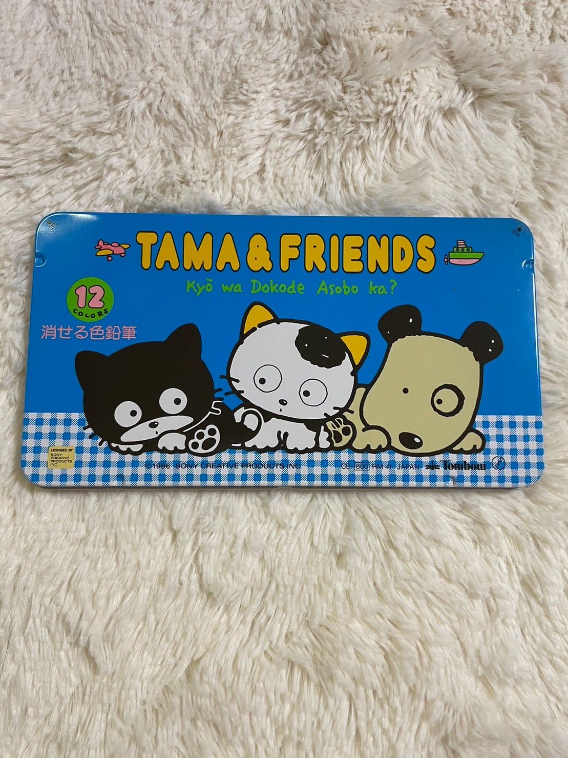 TAMA&FRIENDS うちのたま知りませんか 12色 缶入り 色鉛筆 - 文房具