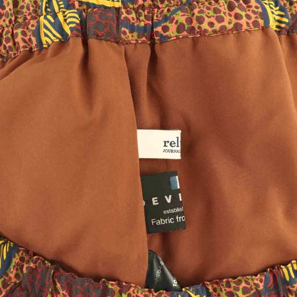ジャーナルスタンダード レリューム JOURNAL STANDARD relume DEVEAUX アフリカンリーフイージーパンツ 総柄 ワイド F ブラウン /HK ■OS