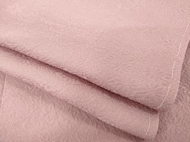 平和屋着物●上質な色無地 珊瑚色 正絹 ♥ AABC3542ck